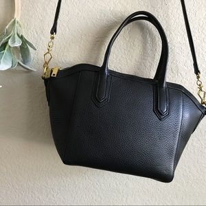J. Crew Black Leather Satchel